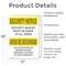 Signmission Security Badges Must Worn Bilingual OSHA Security Notice Sign, Vinyl Decal, 12in W x 18in L, 2PK OS-2PACK-SN-D-1218-L-11644 - alternate 3